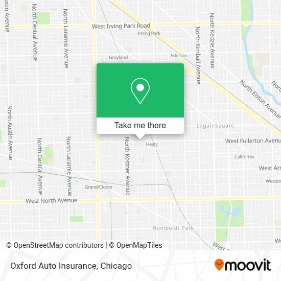 Oxford Auto Insurance map