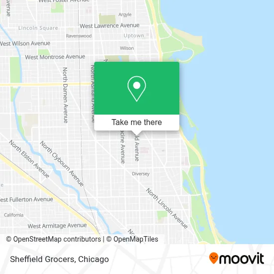 Sheffield Grocers map