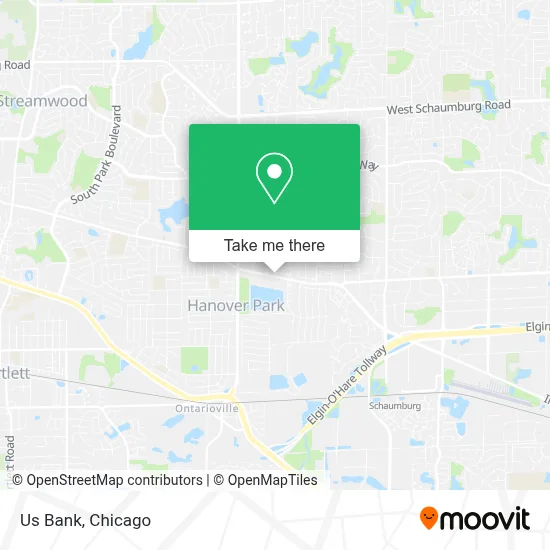 Us Bank map