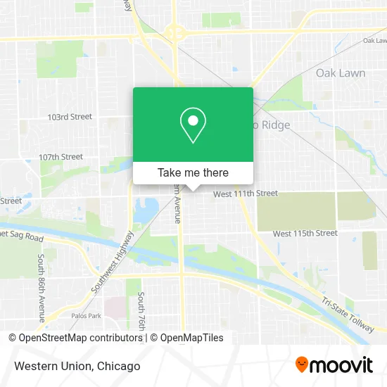 Western Union map