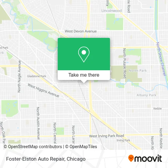 Foster-Elston Auto Repair map