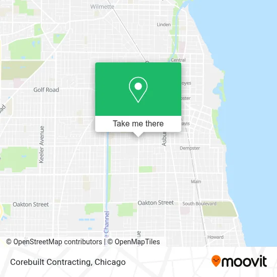 Corebuilt Contracting map