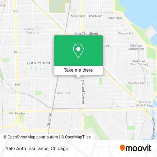 Yale Auto Insurance map