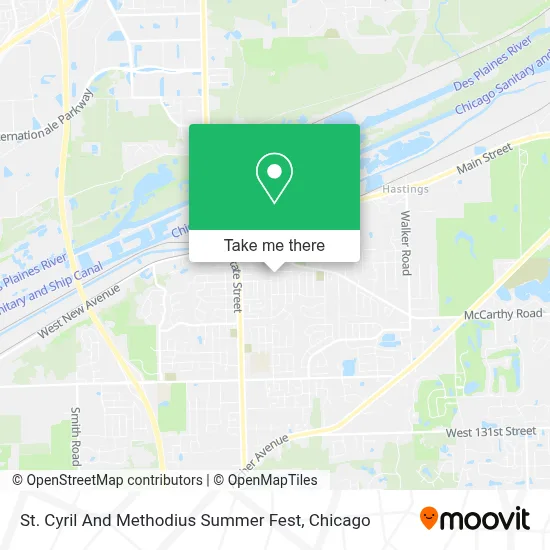 St. Cyril And Methodius Summer Fest map