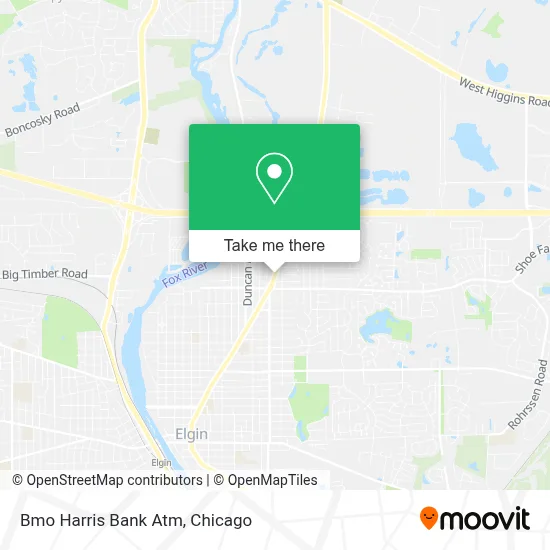 Bmo Harris Bank Atm map