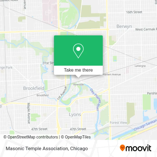 Masonic Temple Association map