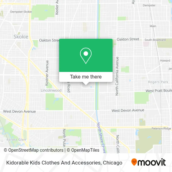 Kidorable Kids Clothes And Accessories map