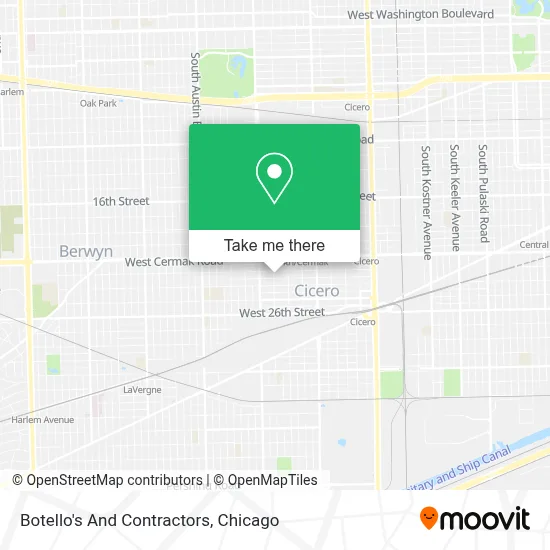 Botello's And Contractors map