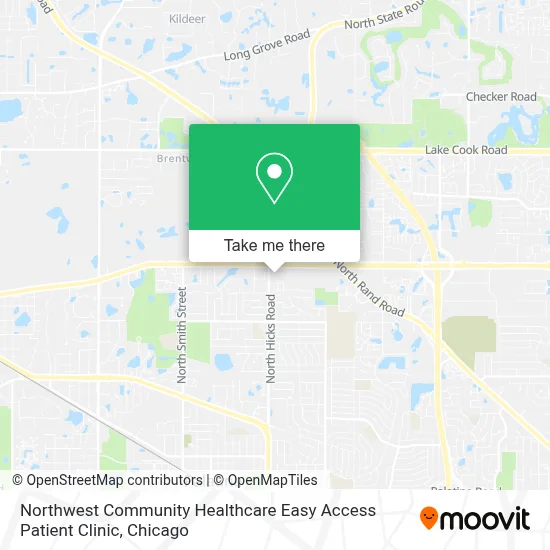 Northwest Community Healthcare Easy Access Patient Clinic map