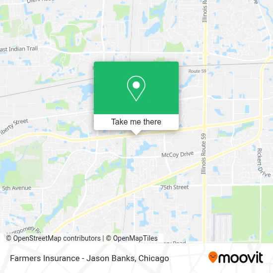 Farmers Insurance - Jason Banks map