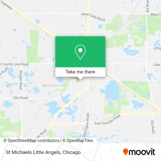 St Michaels Little Angels map