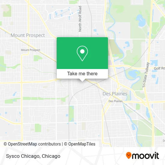 Sysco Chicago map