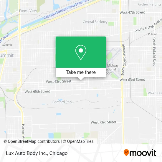 Lux Auto Body Inc. map