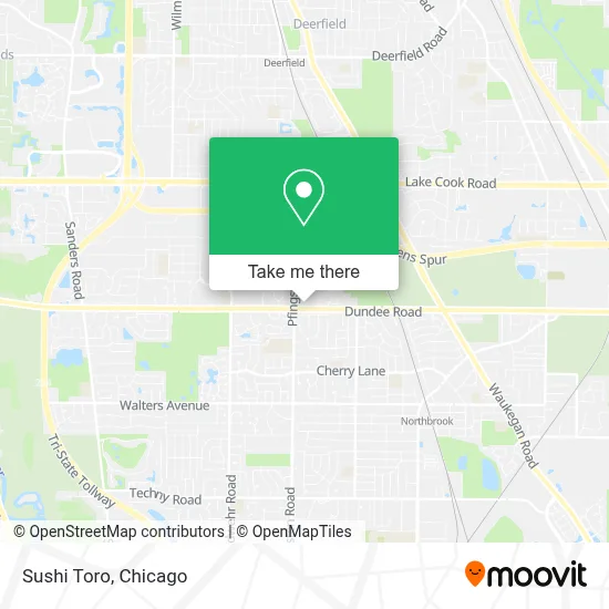 Sushi Toro map