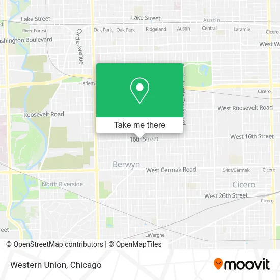 Western Union map