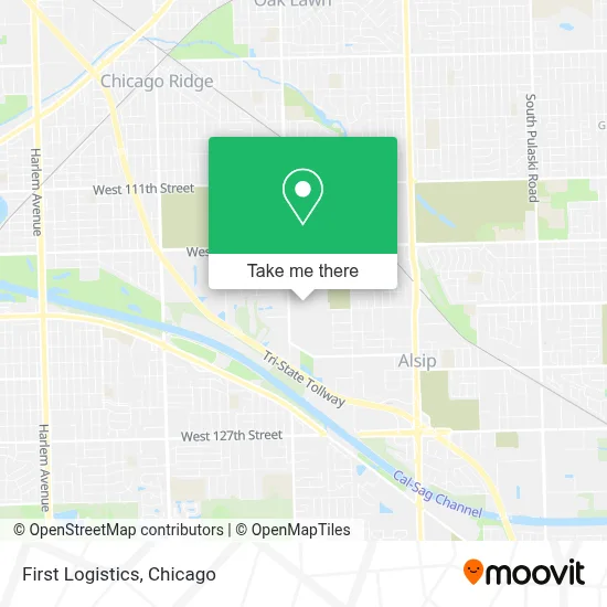 First Logistics map