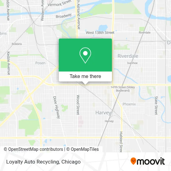Loyalty Auto Recycling map