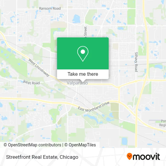 Streetfront Real Estate map
