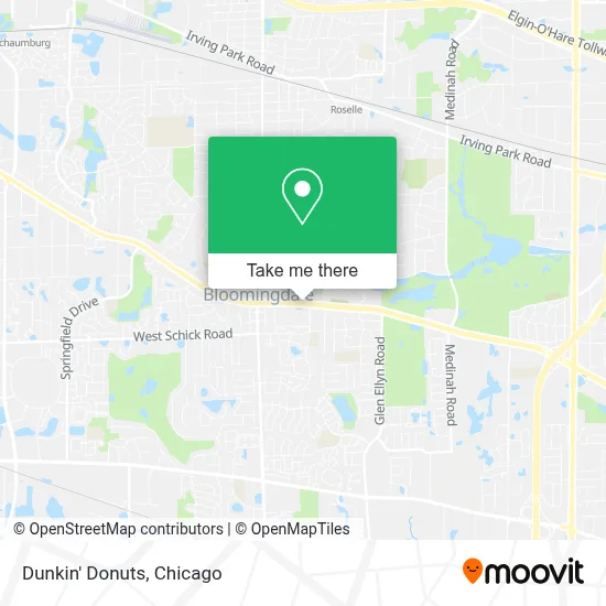 Dunkin' Donuts map