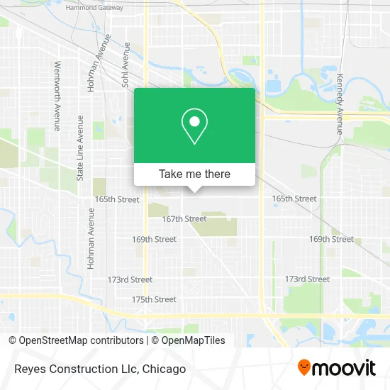 Reyes Construction Llc map