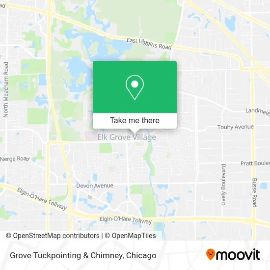 Grove Tuckpointing & Chimney map