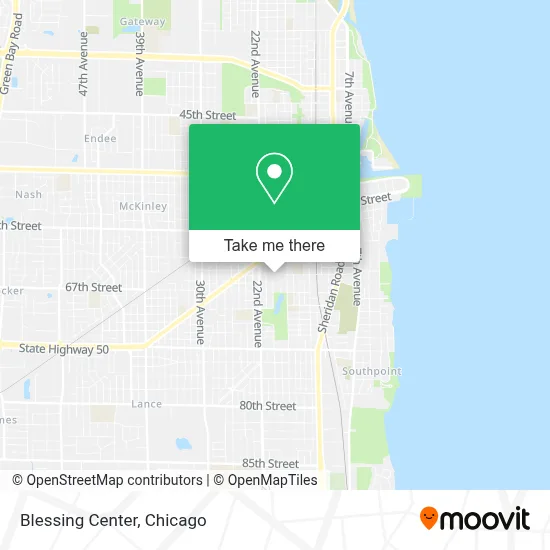Blessing Center map