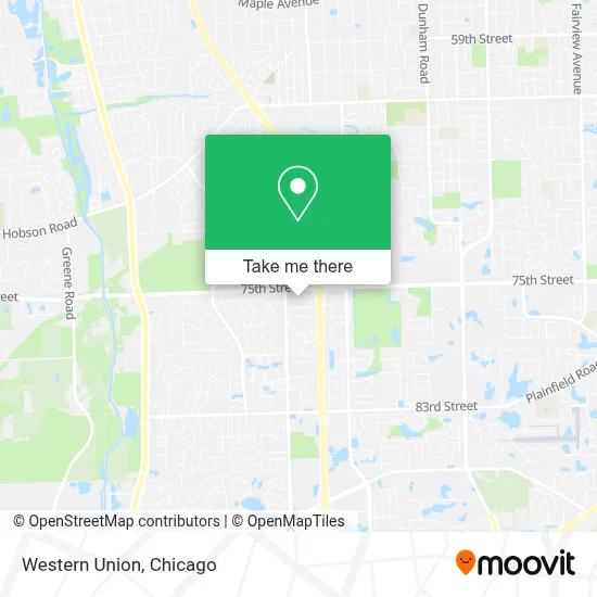Western Union map