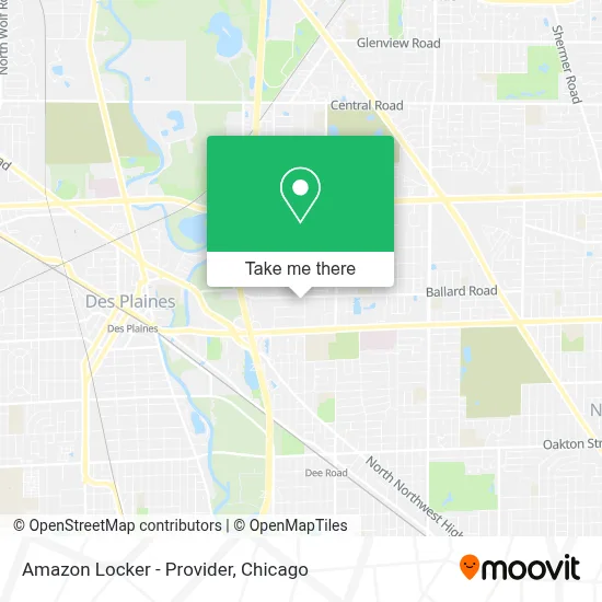 Amazon Locker - Provider map