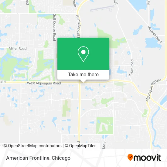 American Frontline map