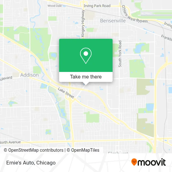 Ernie's Auto map
