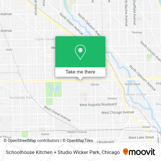Schoolhouse Kitchen + Studio Wicker Park map