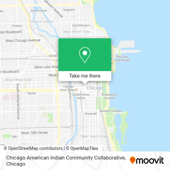 Chicago American Indian Community Collaborative map