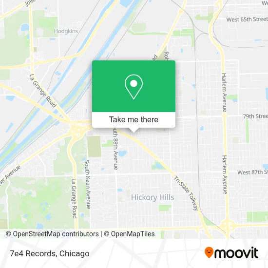 7e4 Records map