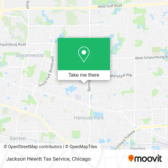 Jackson Hewitt Tax Service map