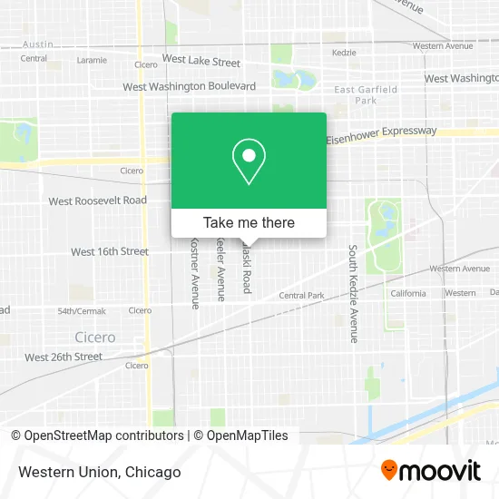 Western Union map