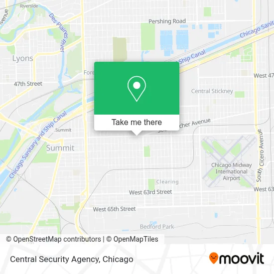 Central Security Agency map