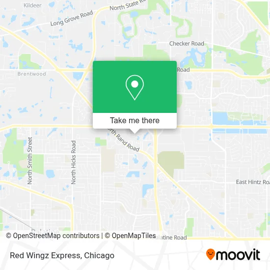 Red Wingz Express map
