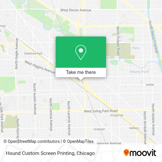 Hound Custom Screen Printing map