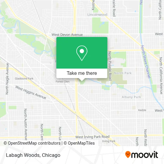 Labagh Woods map