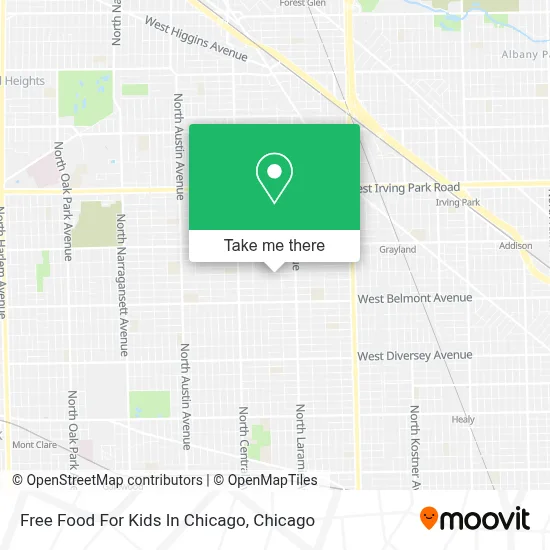 Free Food For Kids In Chicago map