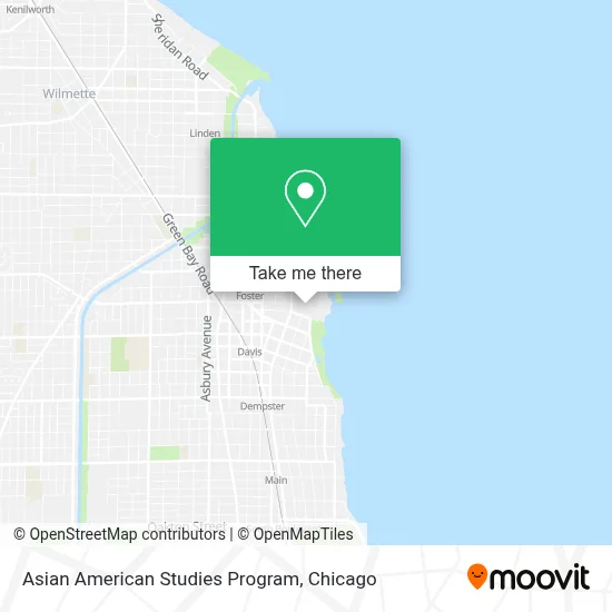 Asian American Studies Program map