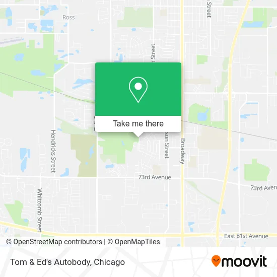 Tom & Ed's Autobody map