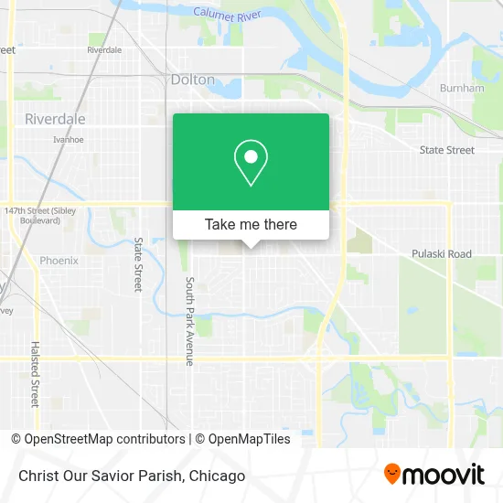 Christ Our Savior Parish map