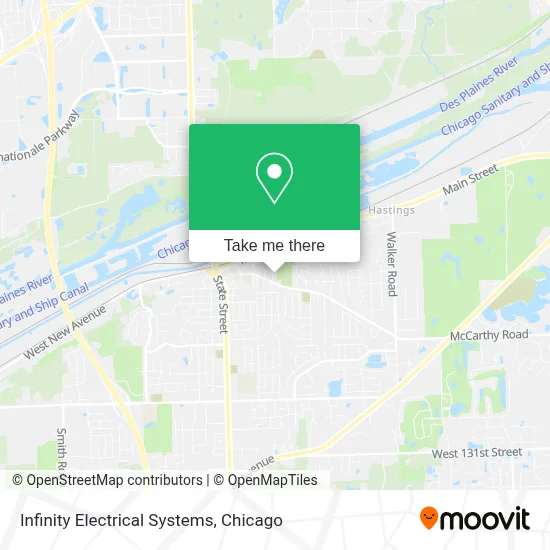 Infinity Electrical Systems map