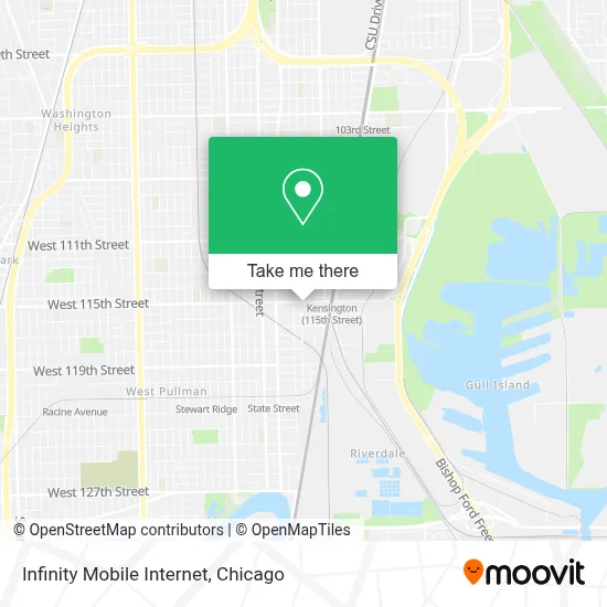 Infinity Mobile Internet map