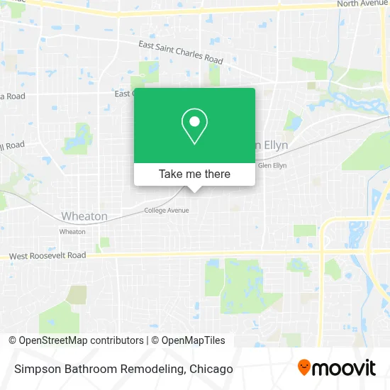Simpson Bathroom Remodeling map