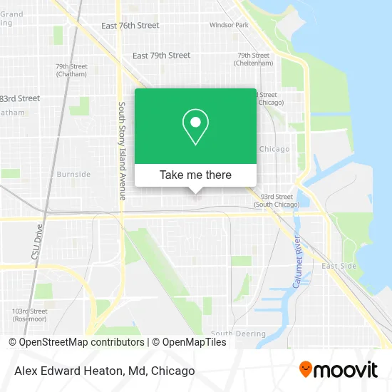 Alex Edward Heaton, Md map