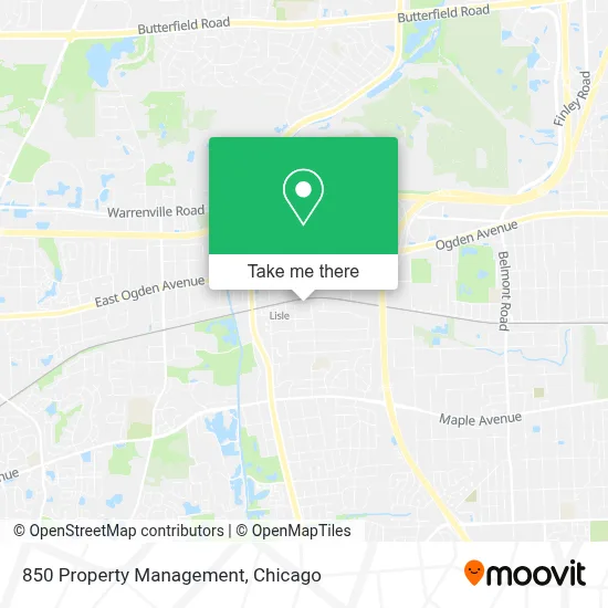 850 Property Management map