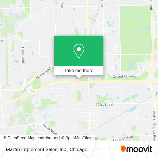 Martin Implement Sales, Inc. map