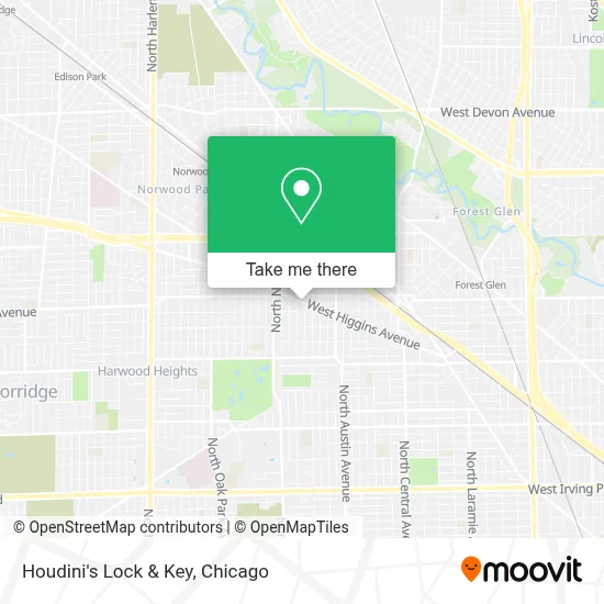 Houdini's Lock & Key map